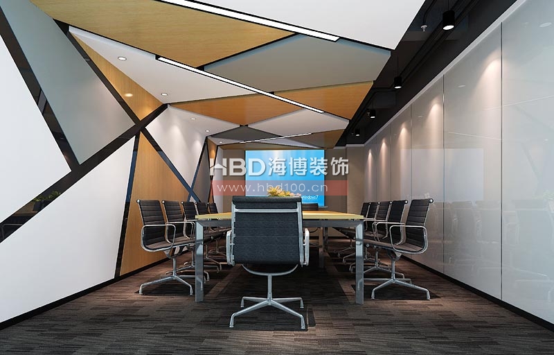 灝維投資公司辦公室裝修案例 會(huì)議室裝修