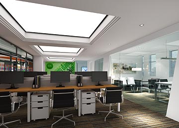 樂(lè)天創(chuàng)意園樣板房寫字樓裝修