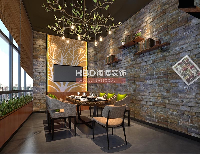 水楓林主題餐廳設(shè)計 包廂設(shè)計