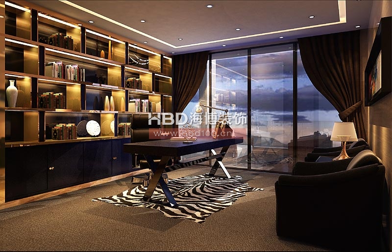 別墅裝修書房設(shè)計.jpg