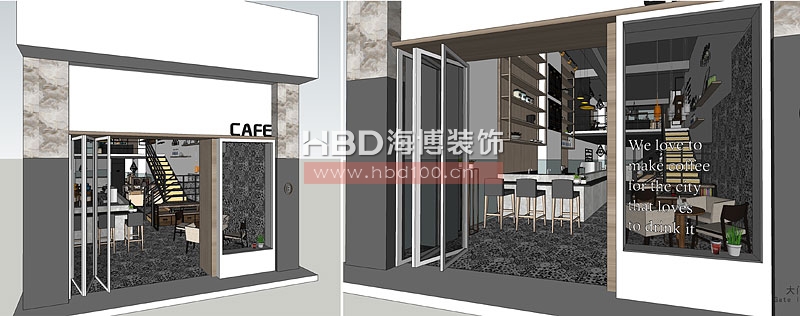 咖啡廳設(shè)計外觀效果 咖啡廳設(shè)計外觀效果